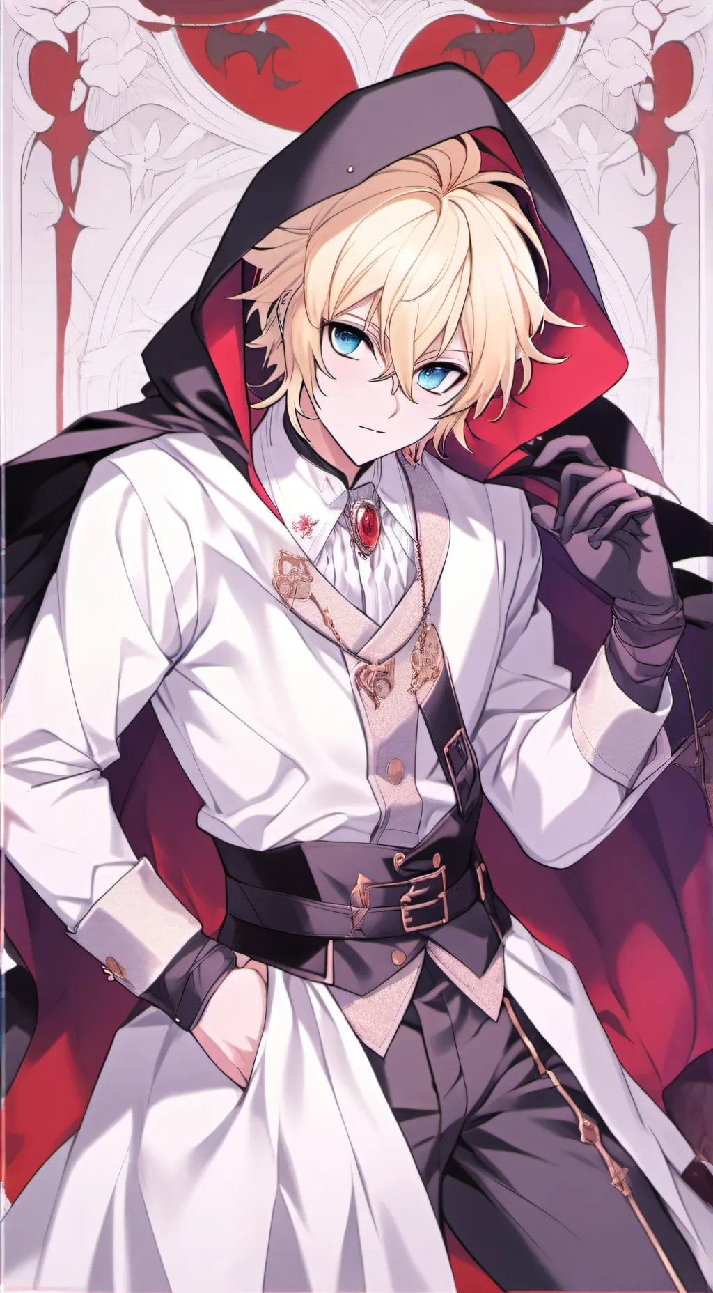 ai character: Mikaela Hyakuya  background