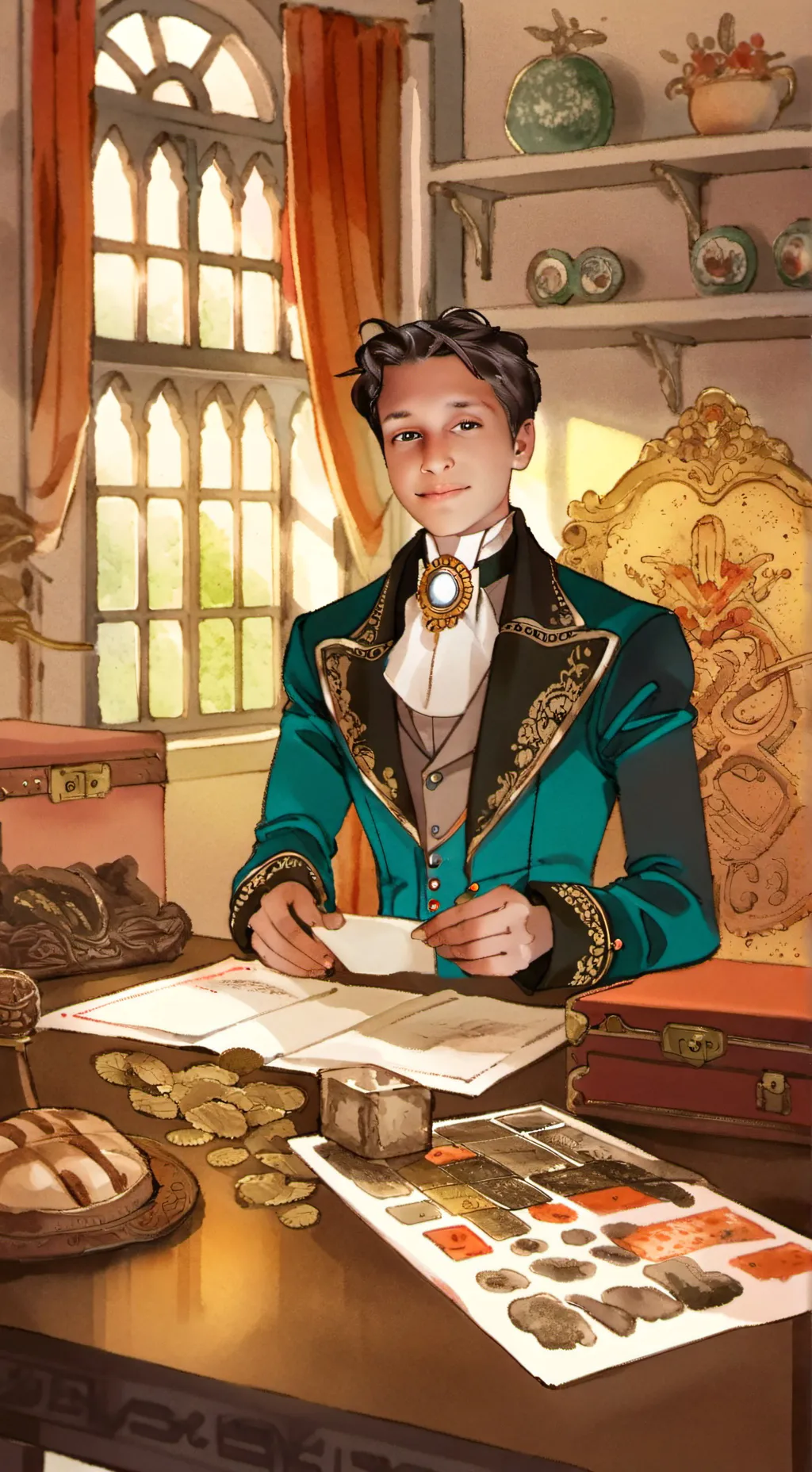 ai character: ROASTER  background
