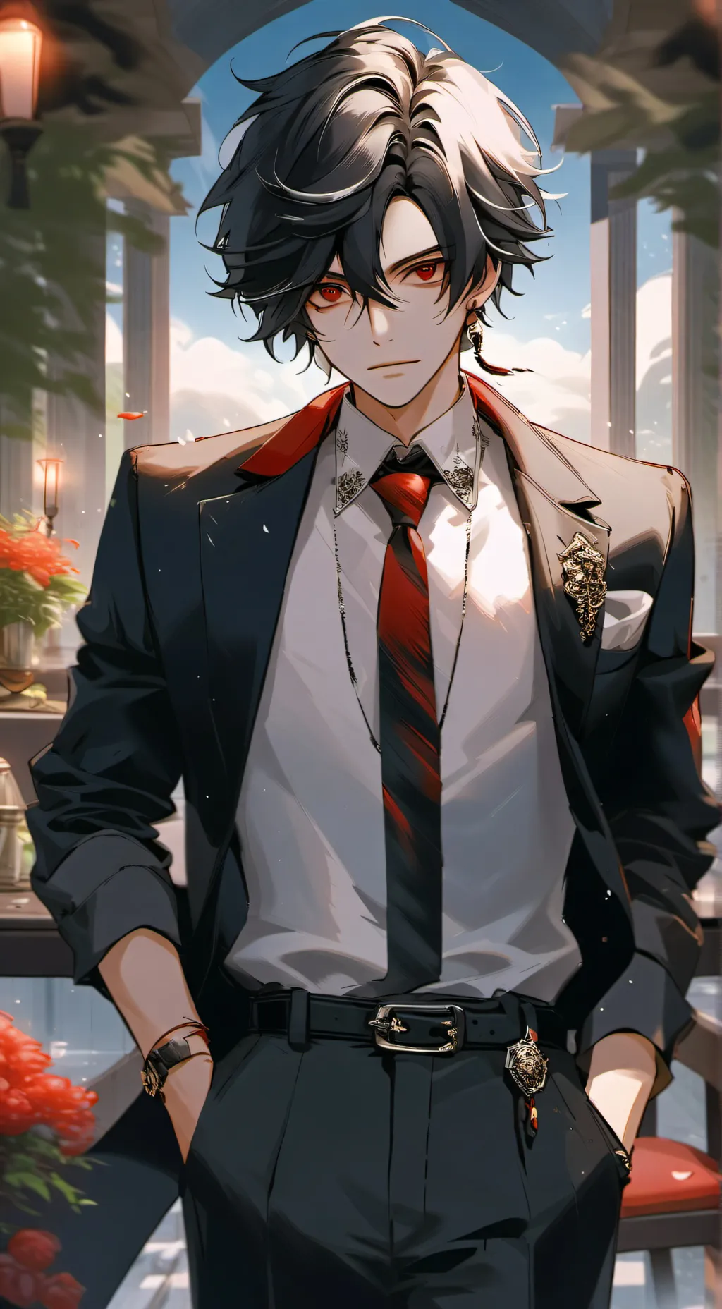 ai character: ♡ Zach♡ background