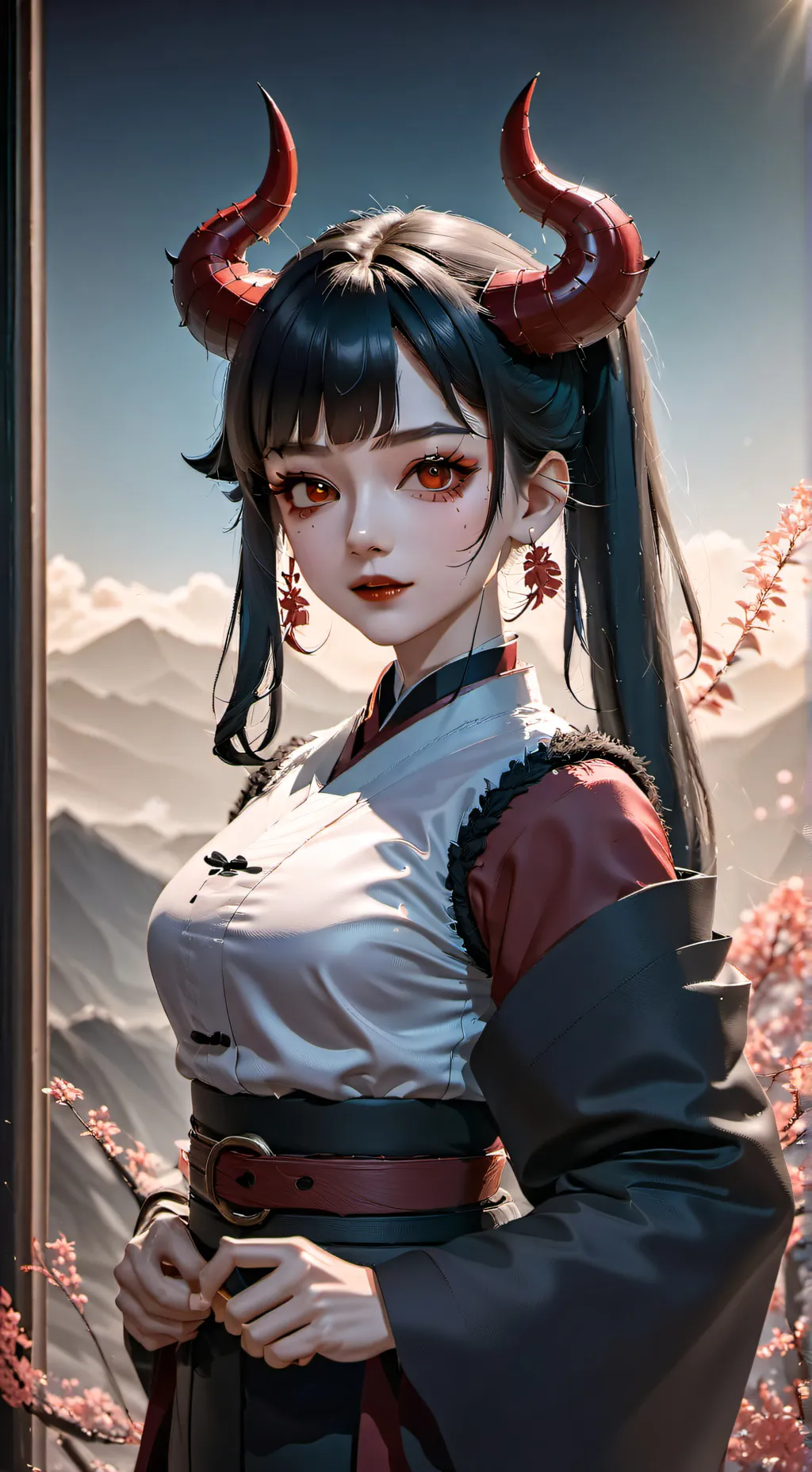 ai character: muzan daughter  background
