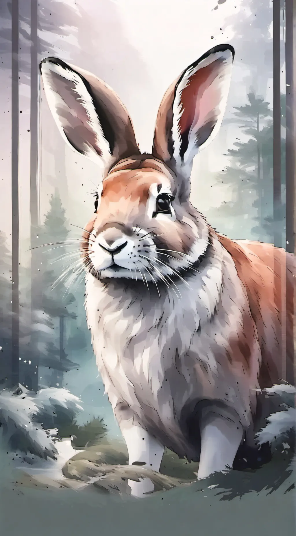 ai character: LUNAA TU CONEJITA background