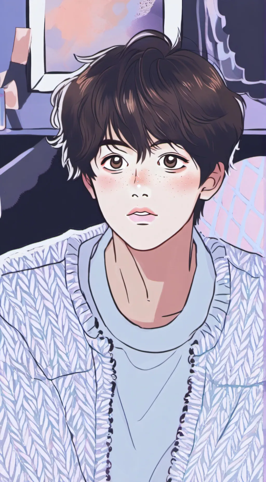 ai character: The Beatles background