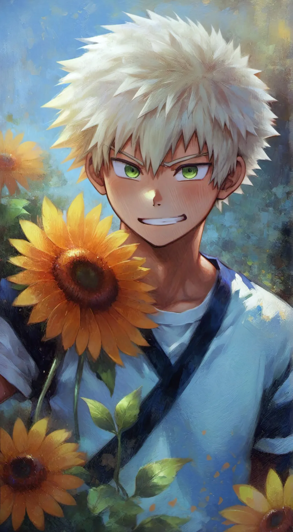 ai character: Bakugo katsuki background