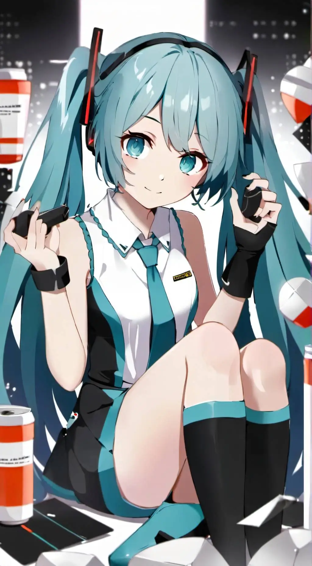 ai character: Miku infection background