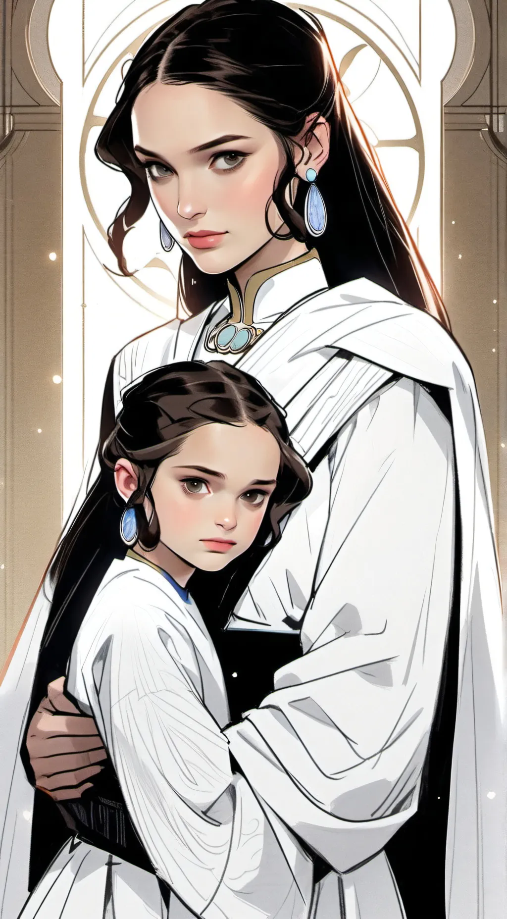 ai character: padme zoie  background