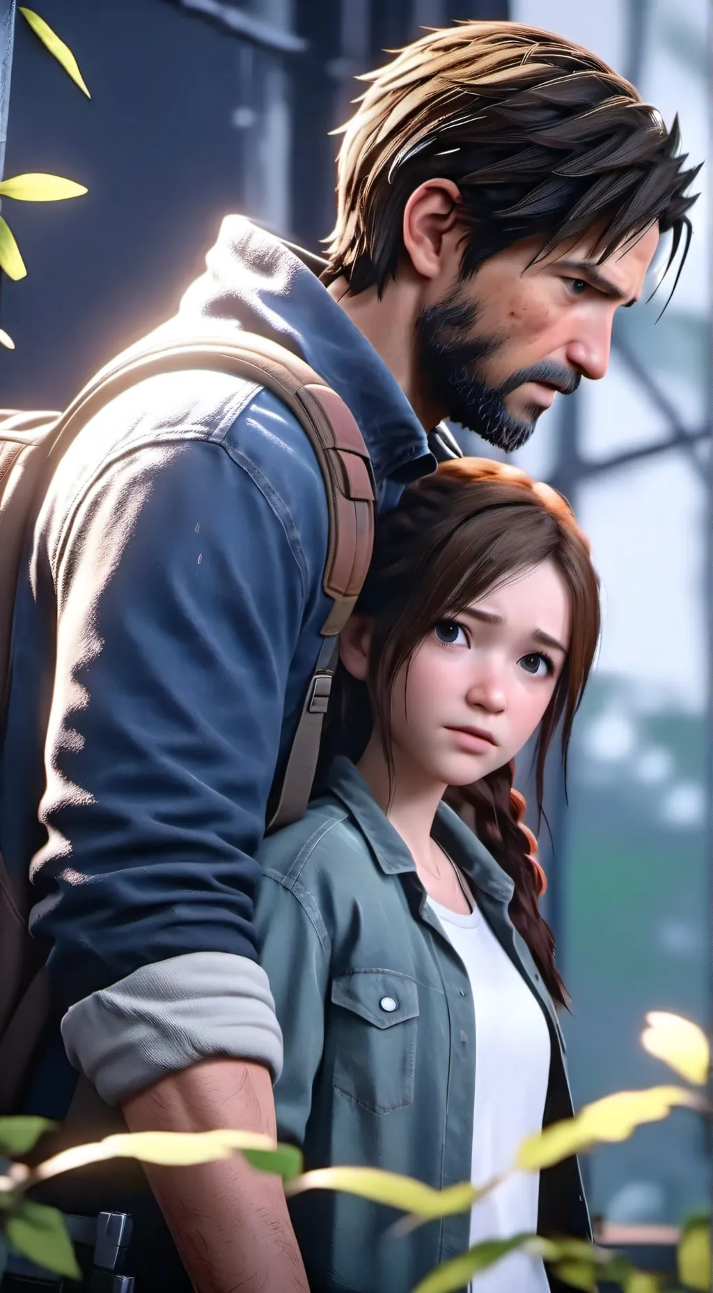 ai character: Robby and Ellie background