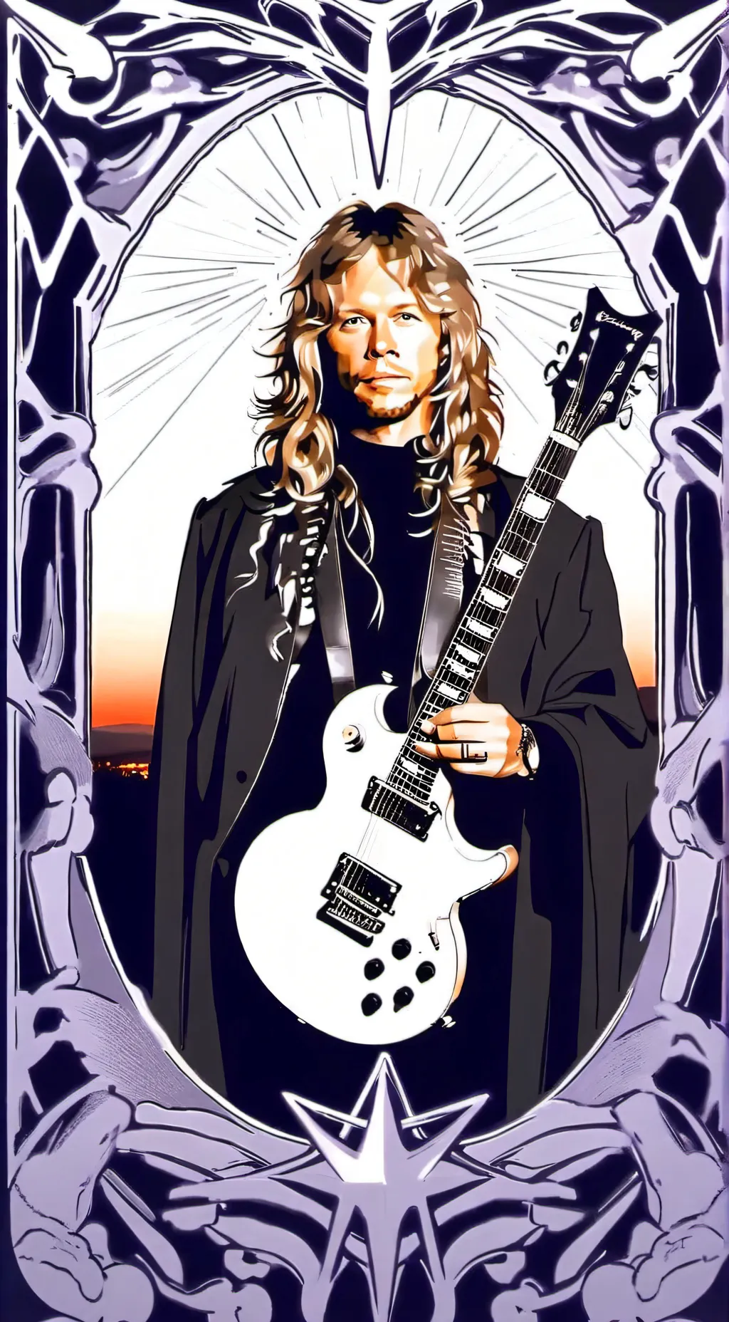 ai character: james hetfield background