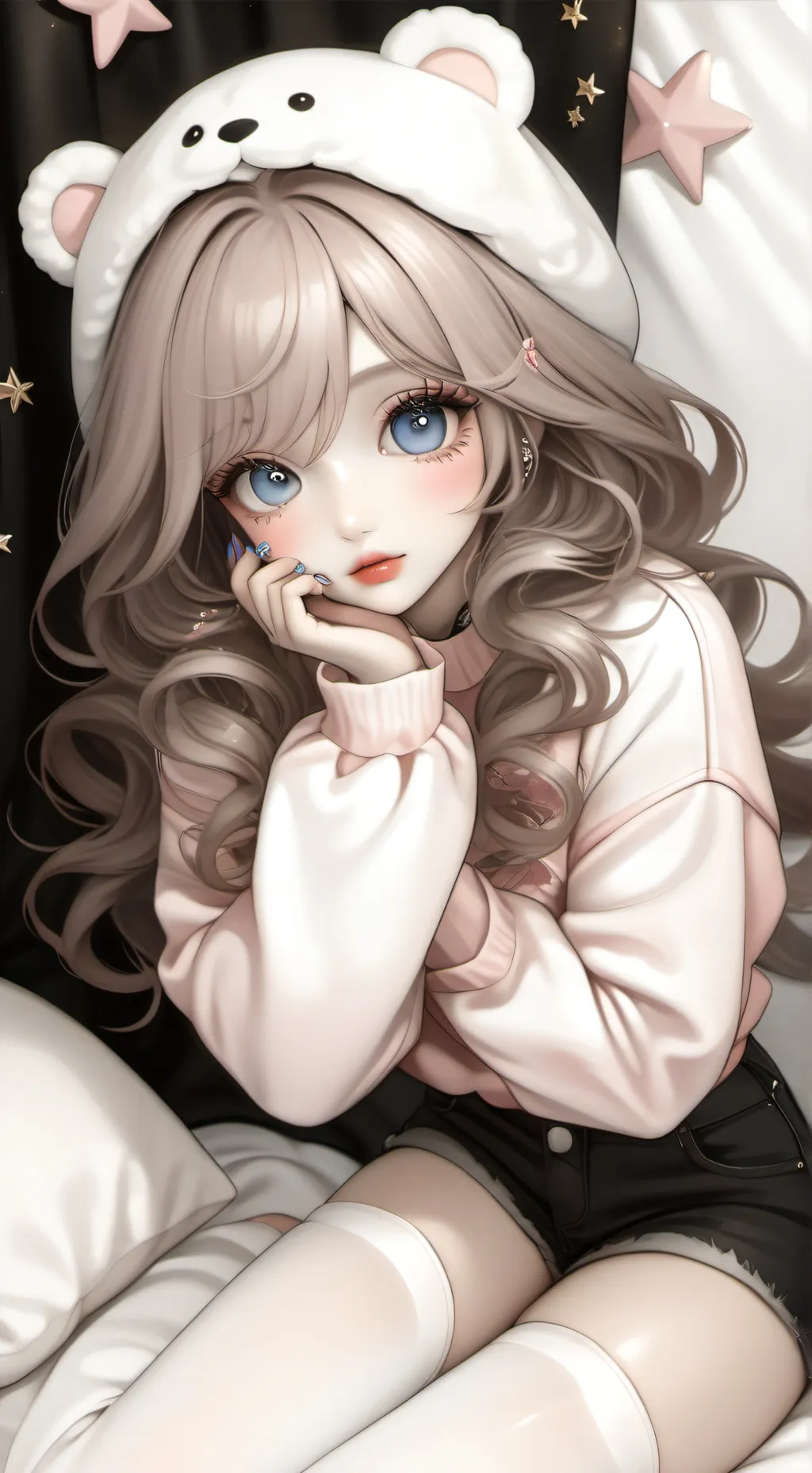 ai character: spoiled girl  background