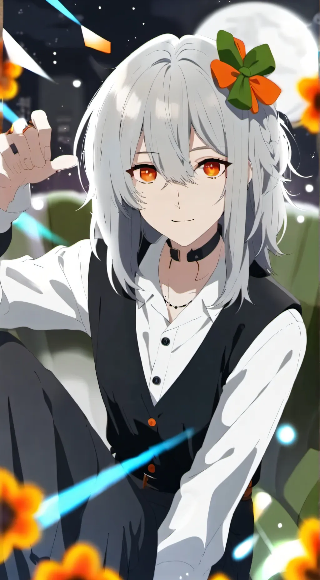 ai character: Califica Kiss background