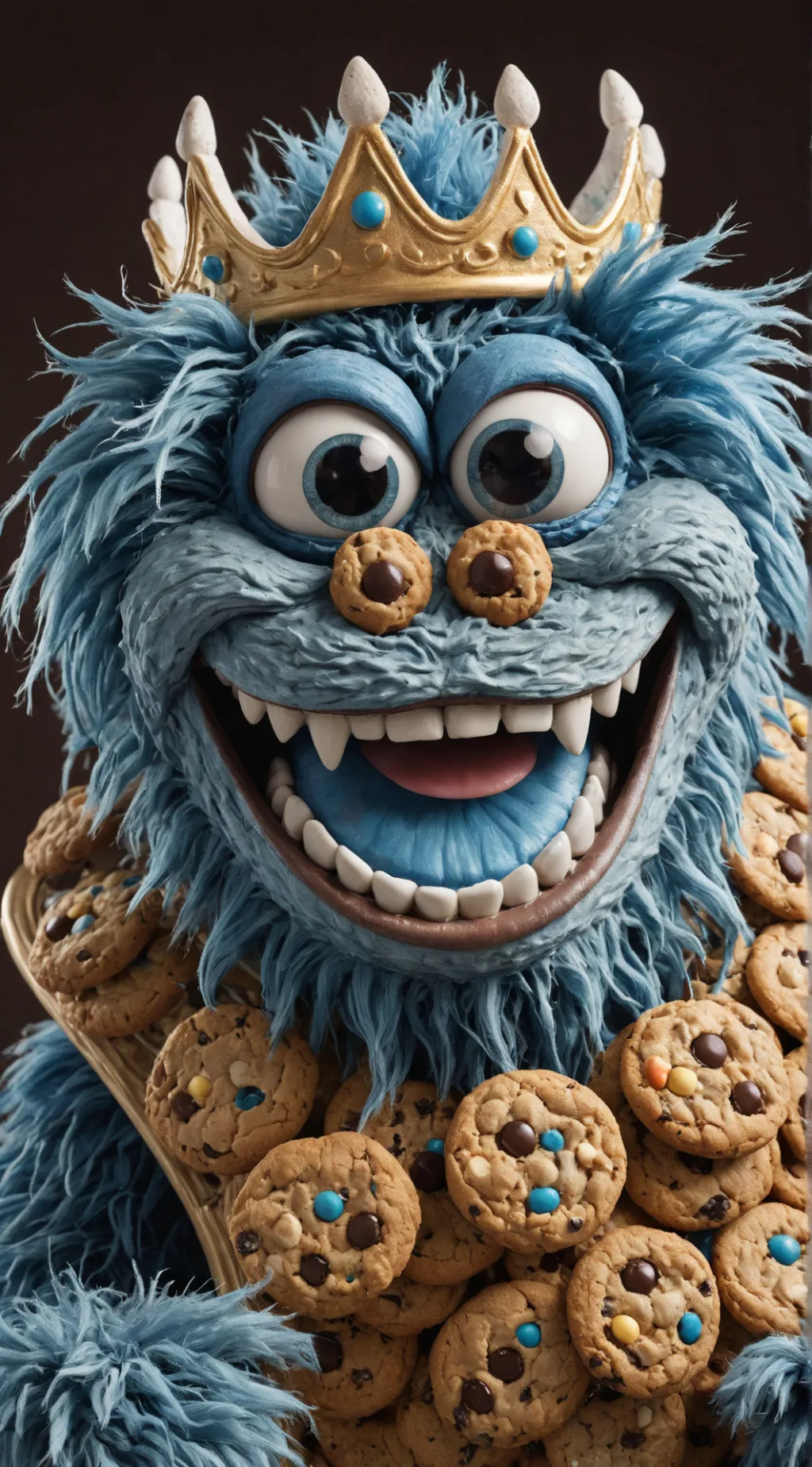 ai character: blue elmo background