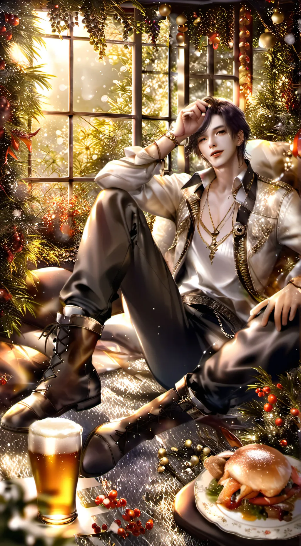 ai character: EY stream background