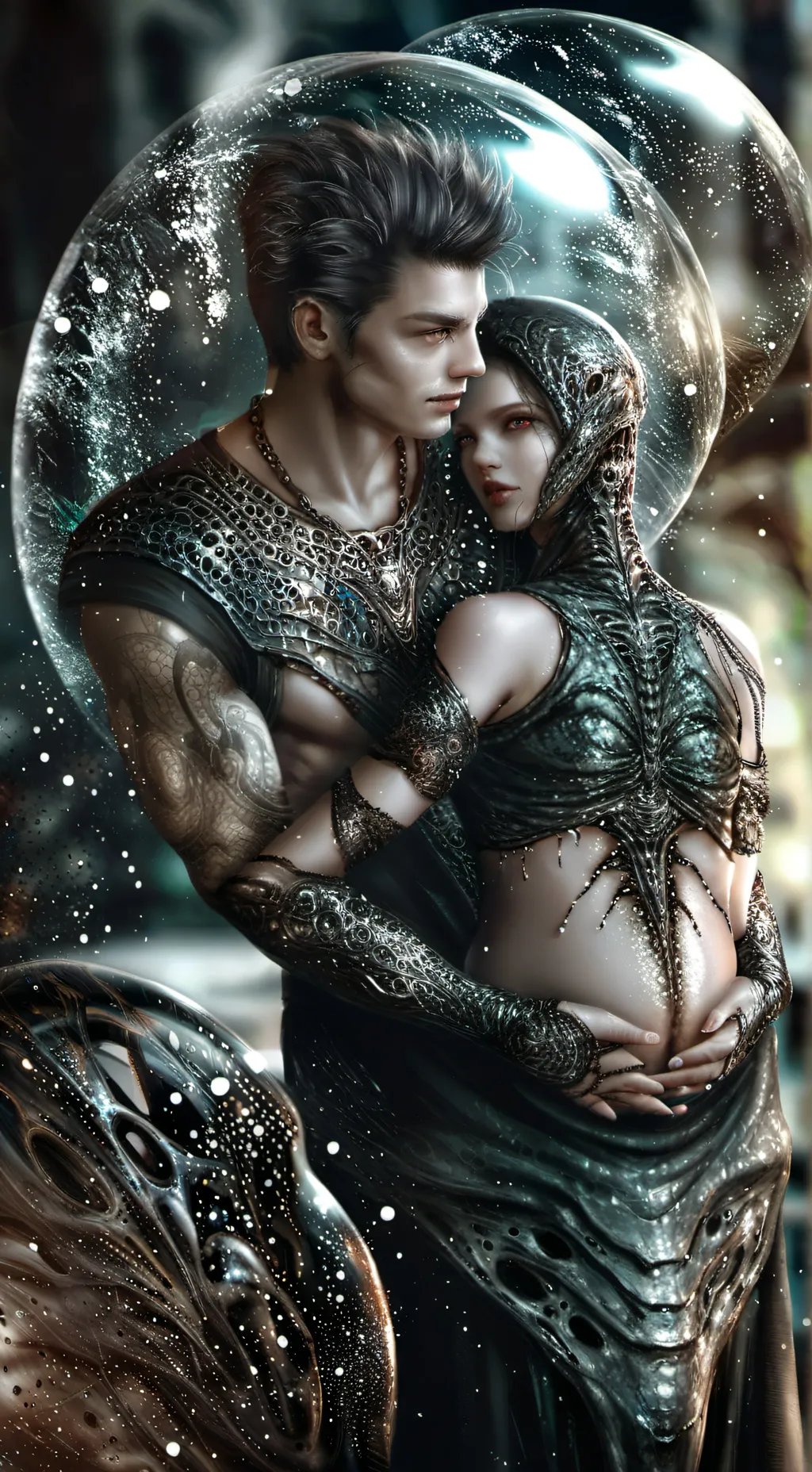 ai character: alien pregnancy  background