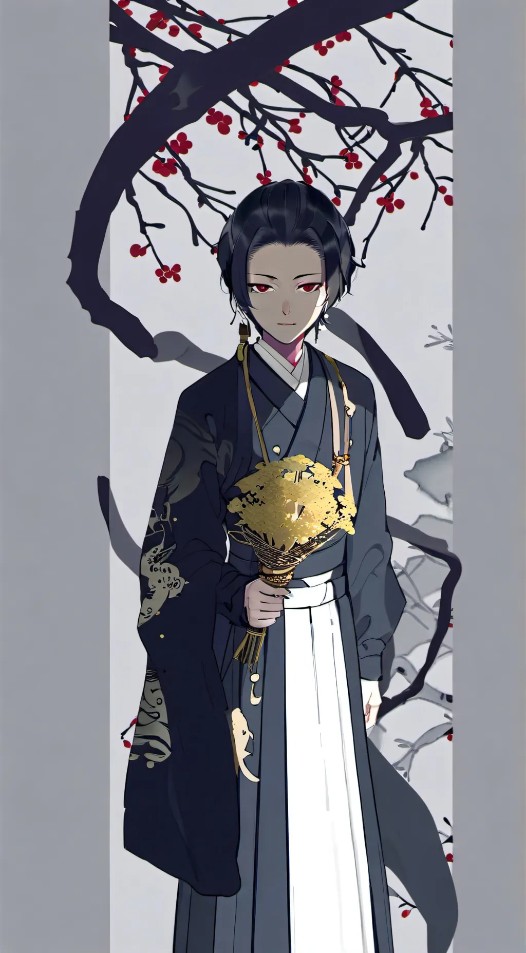 ai character: Muzan  background