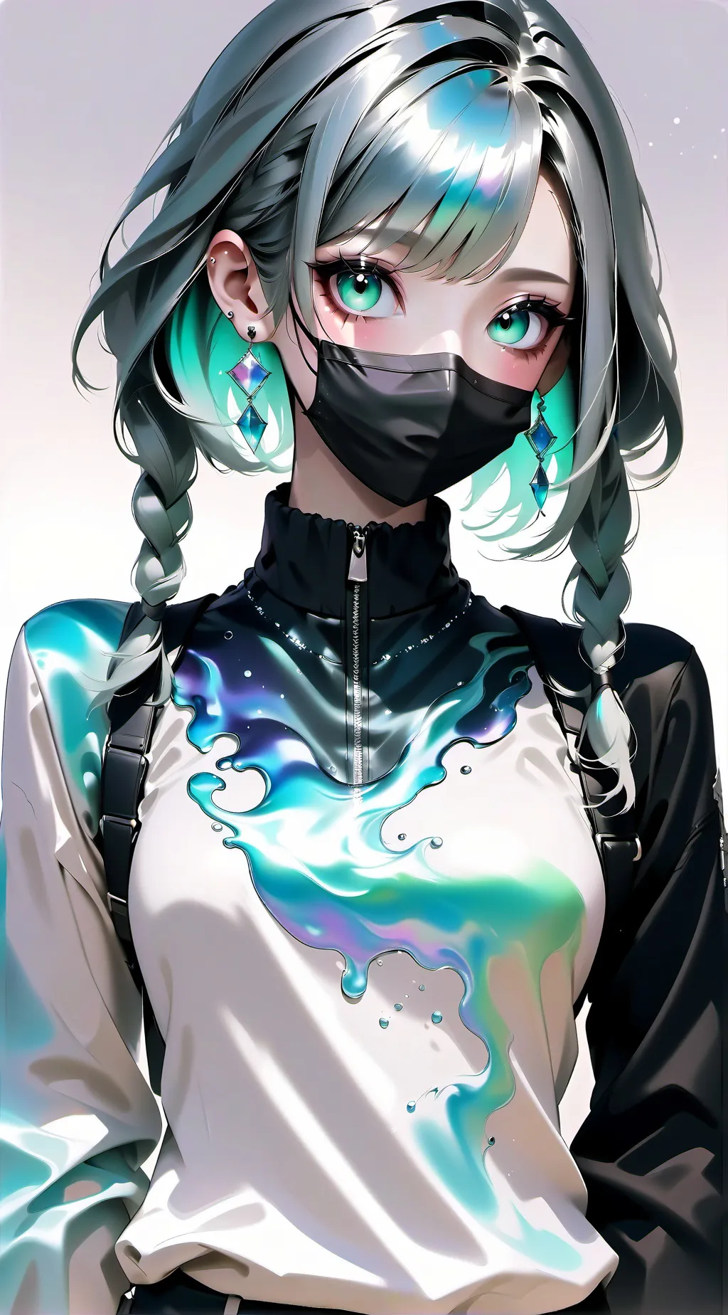 ai character: Lava background