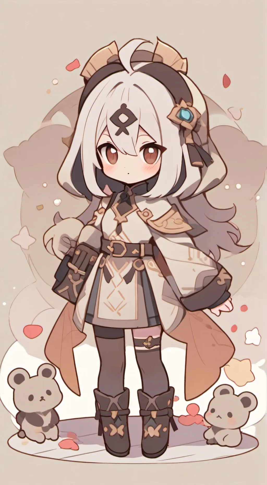 ai character: oscuridad background