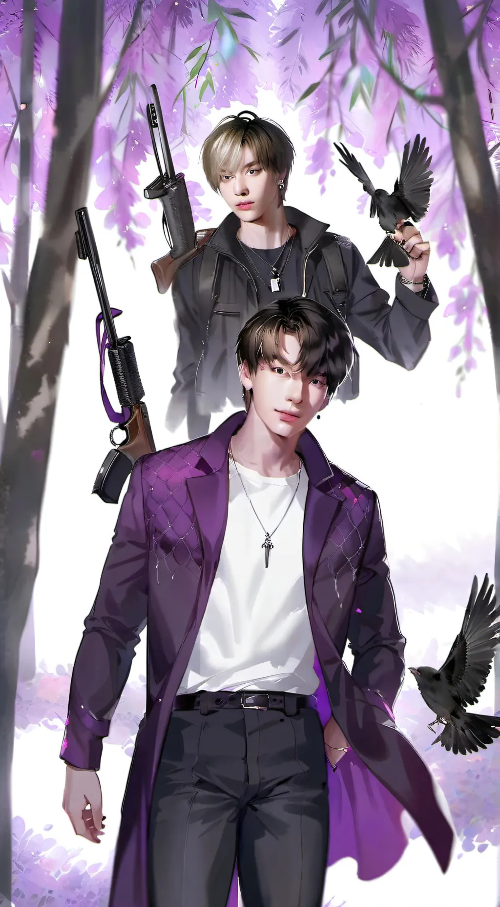 ai character: Sam and colby background