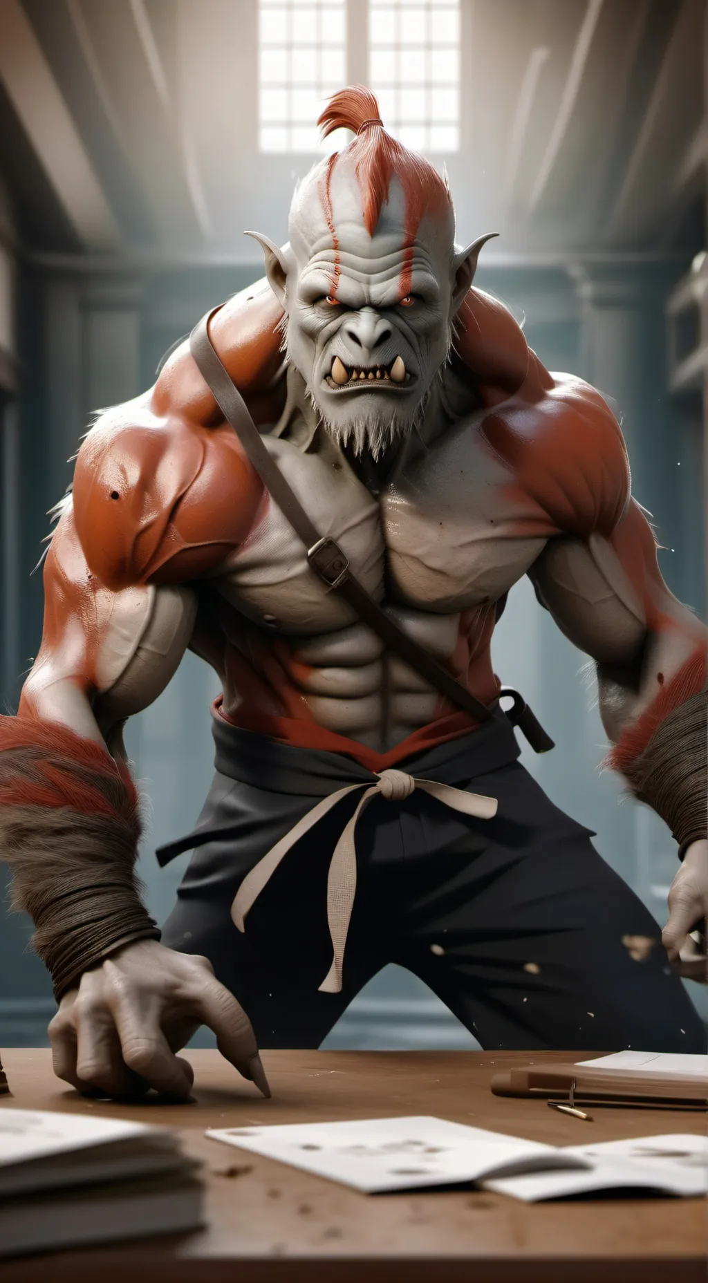 ai character: self-defense schol background