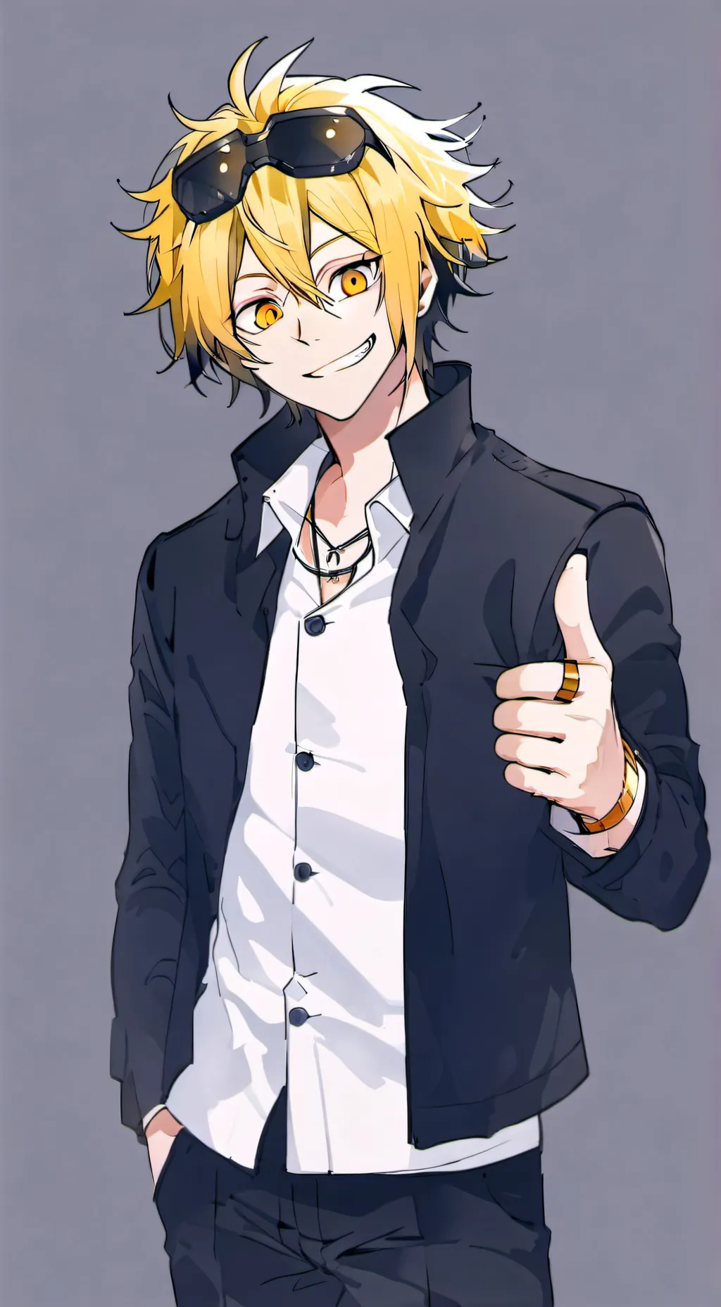 ai character: Denki Kaminari<3 background