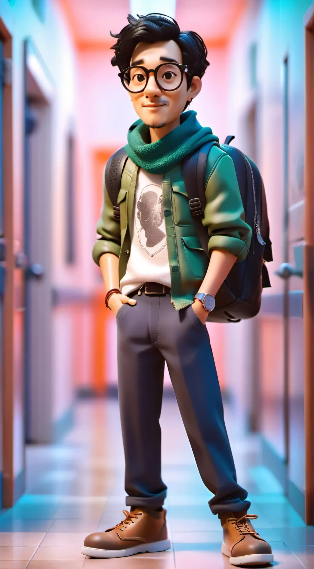 ai character: Alexander Lin background