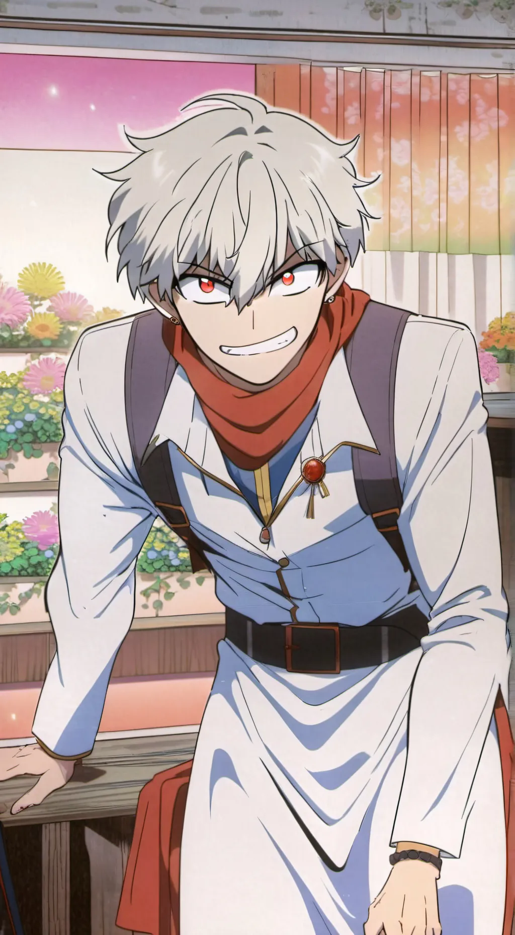 ai character: Katsuki Bakugou background