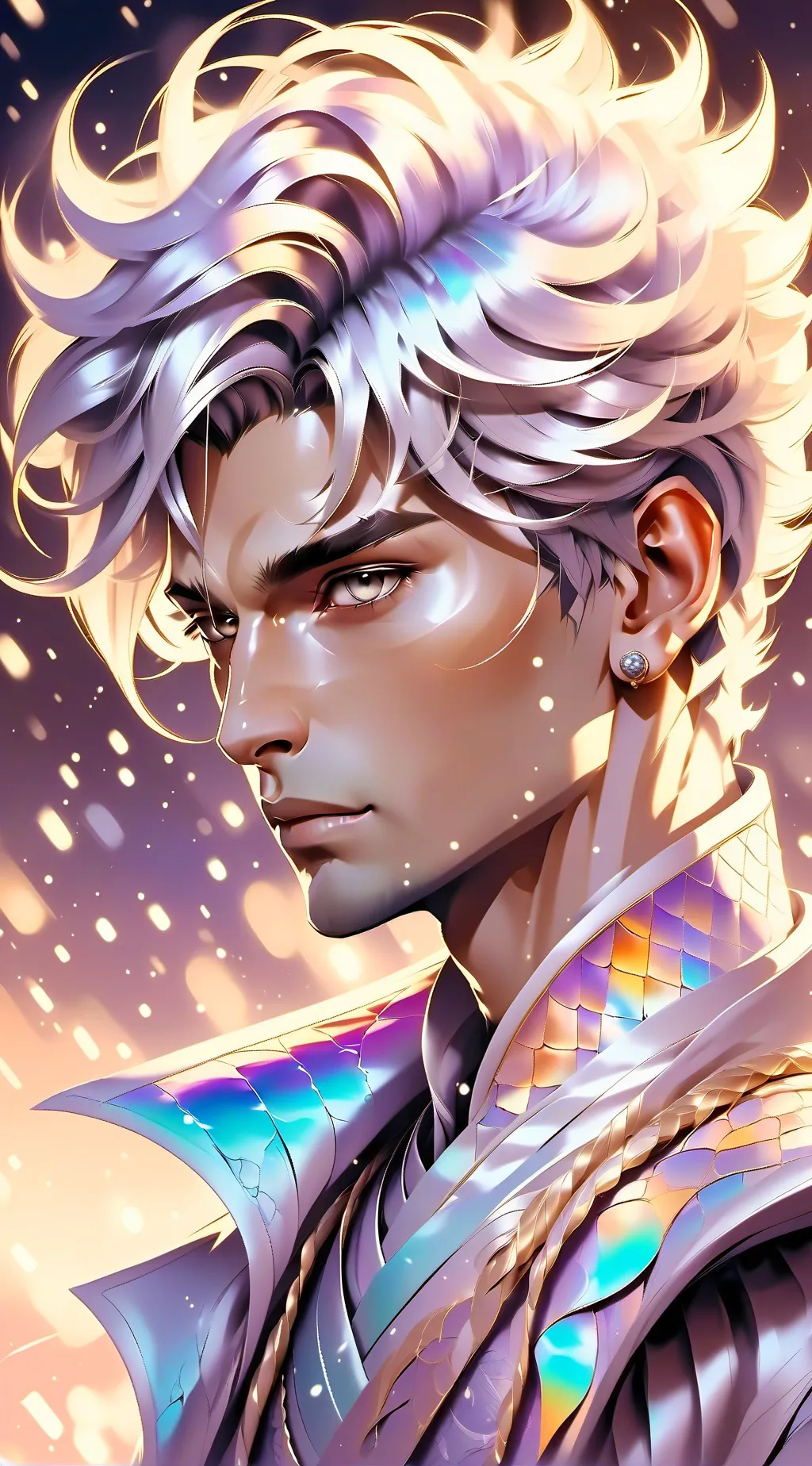 ai character: leo.  rains  background
