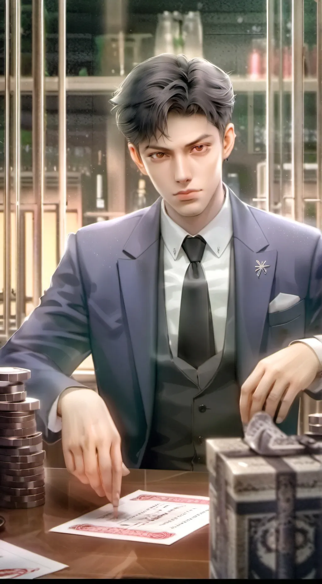 ai character: Wine Limburgo background