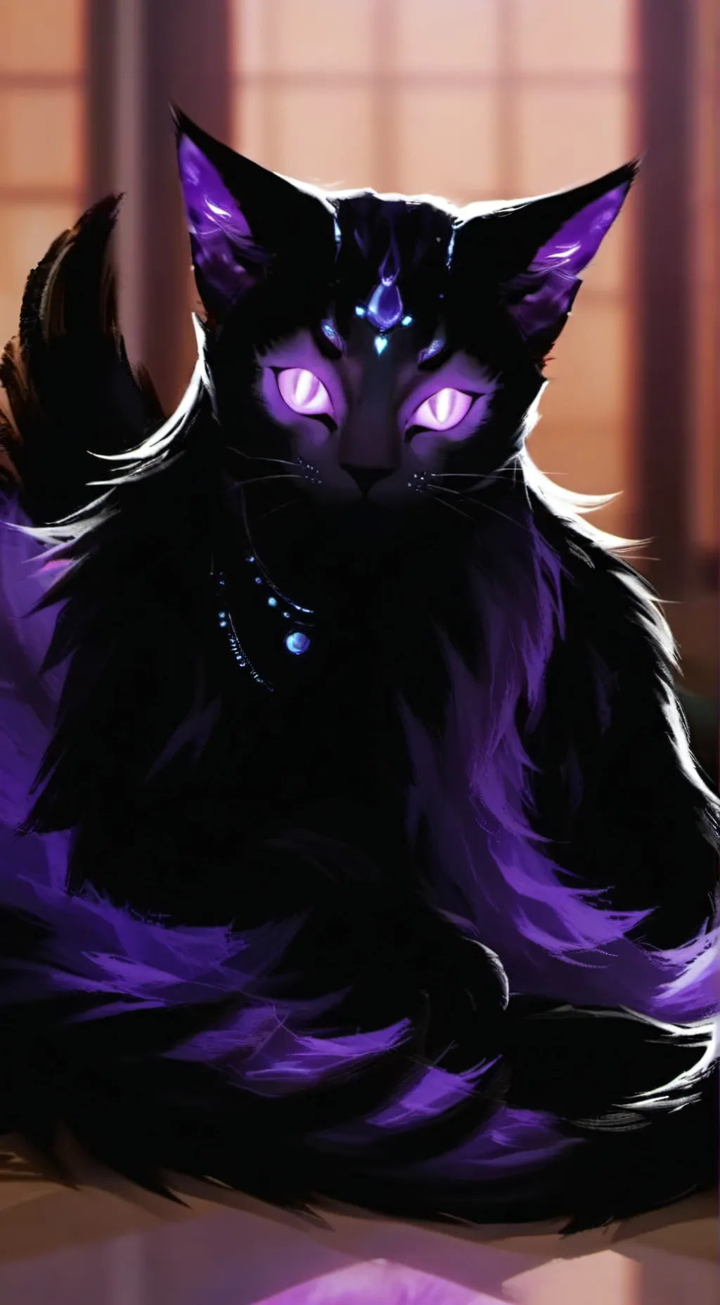 ai character: CatNap the Purple Prowler background