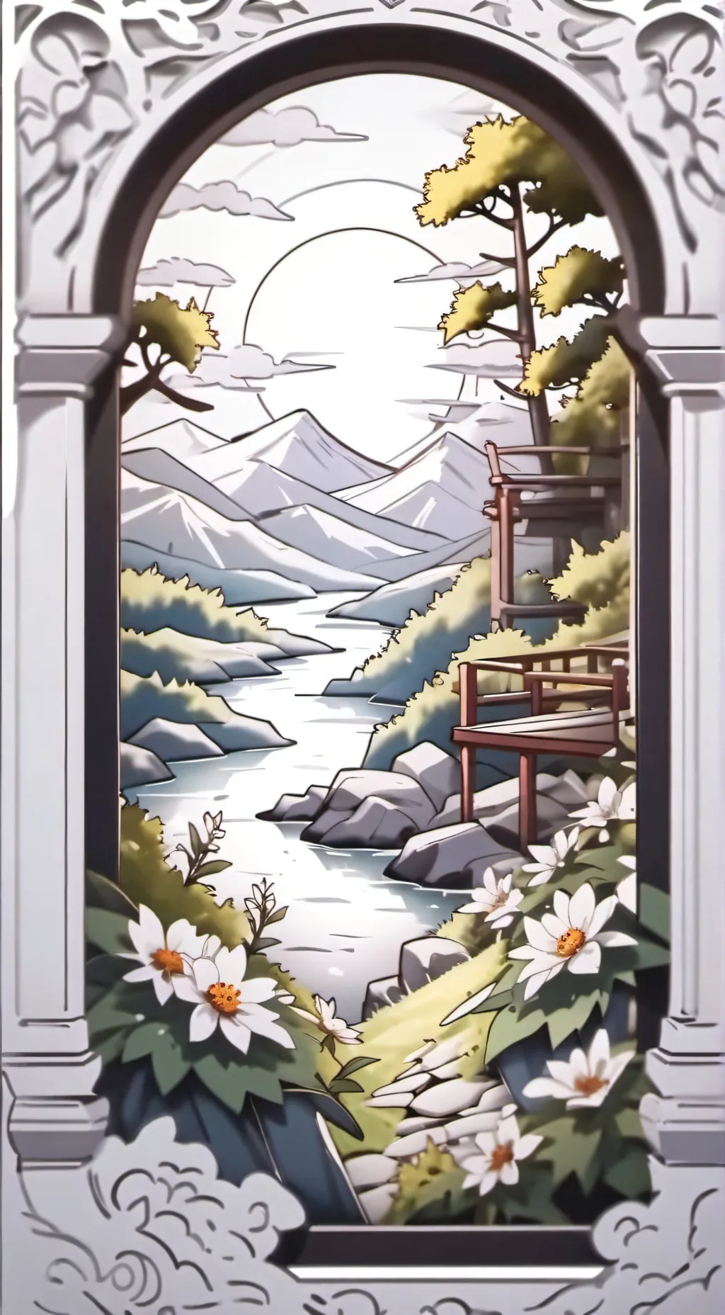 ai character: Kny teatro background
