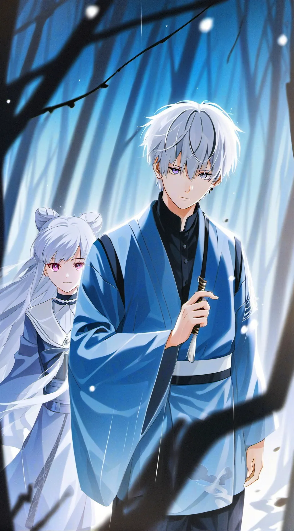 ai character: cute boys love you background