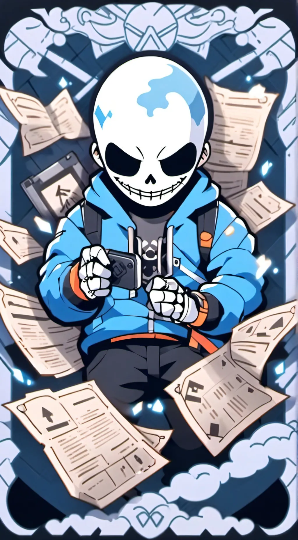 ai character: Classic Sans background