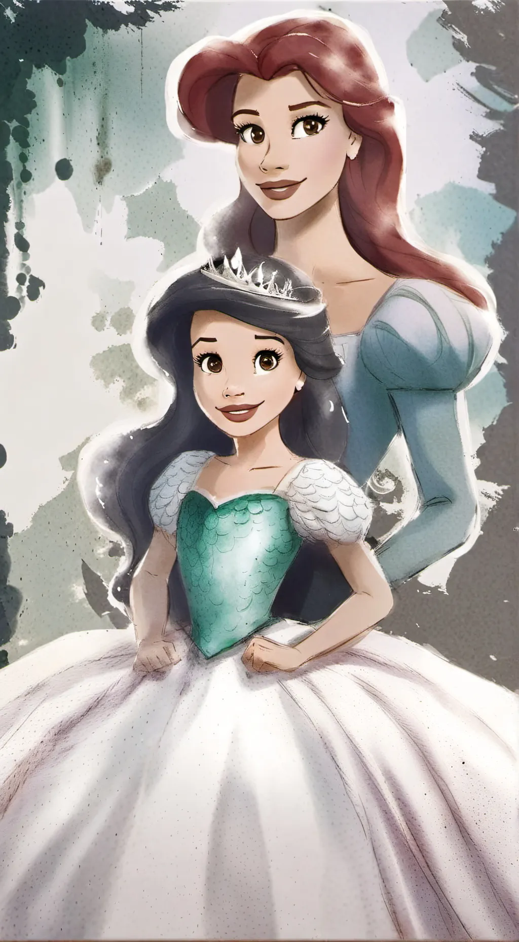 ai character: ariel zoie  background