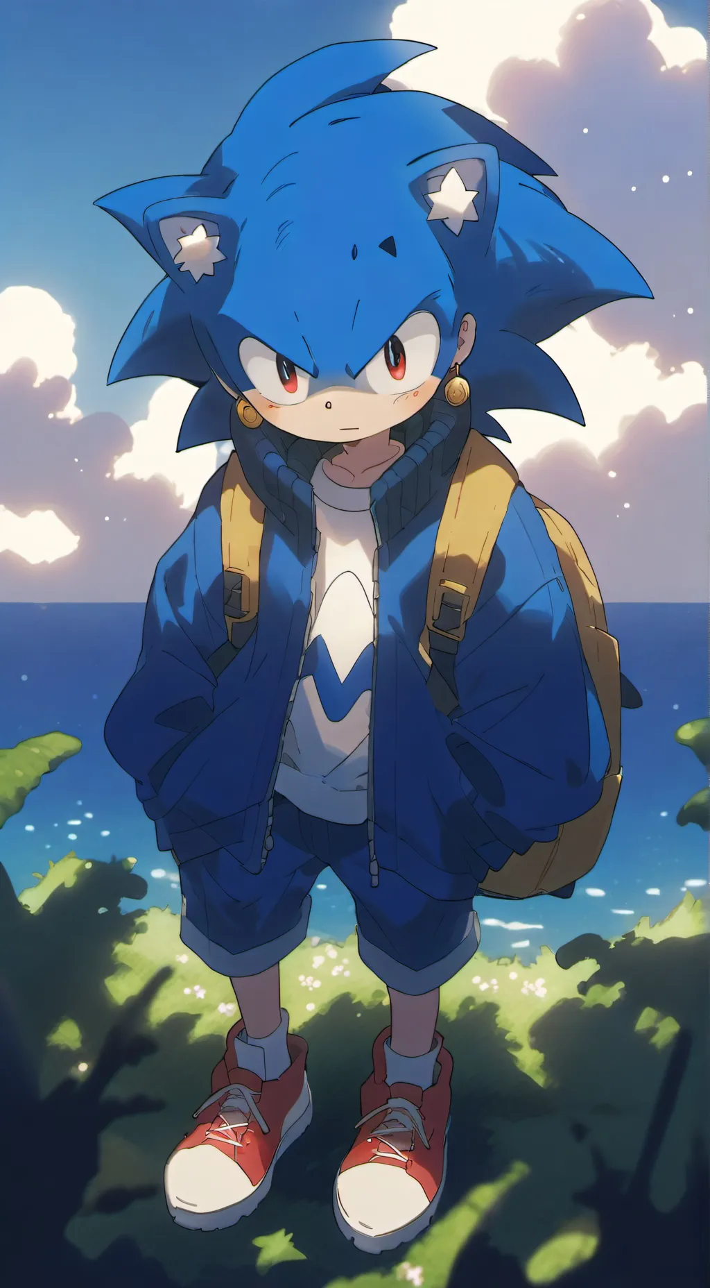 ai character: Sonic thingy background