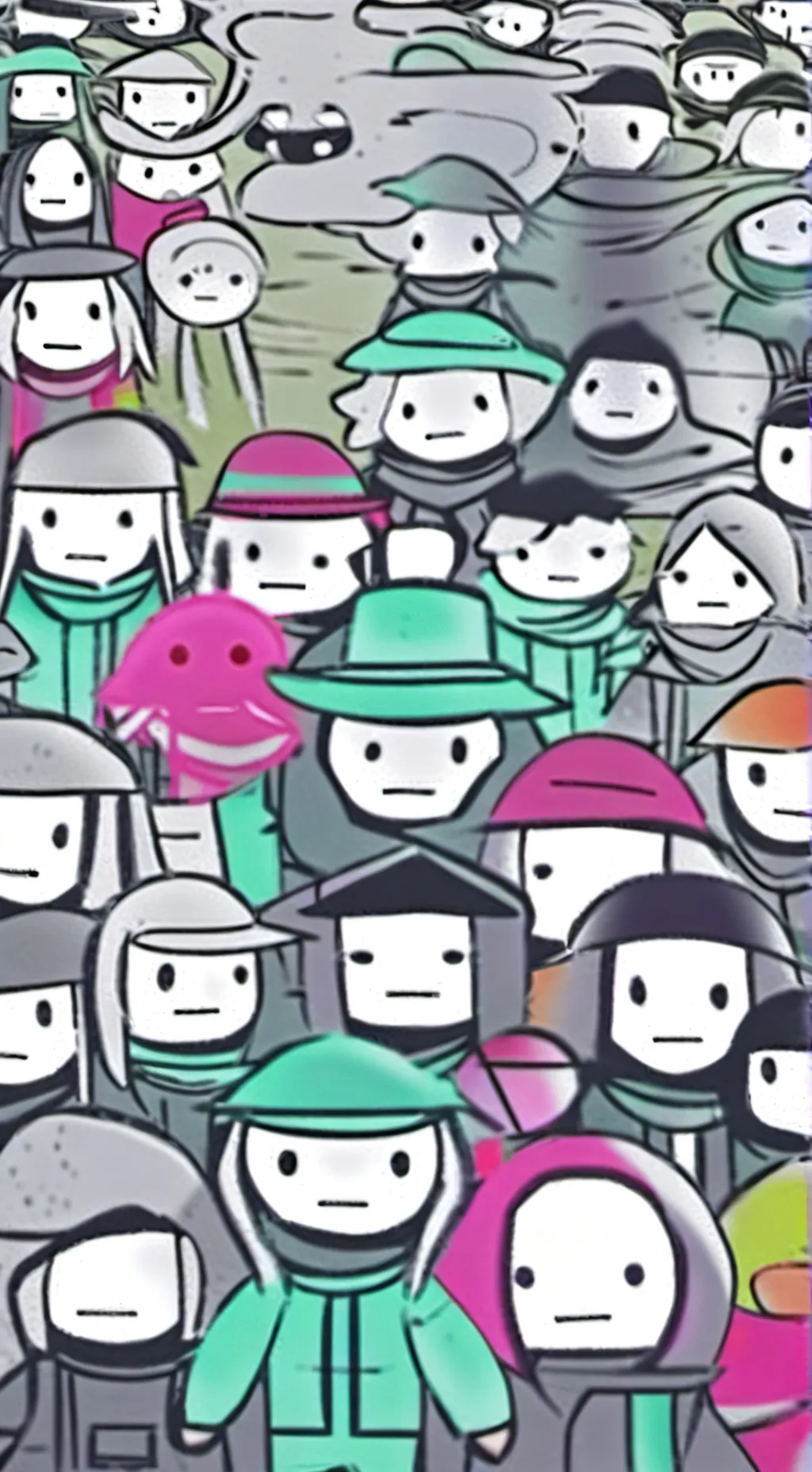 ai character: FPE SQUID GAME AU  background