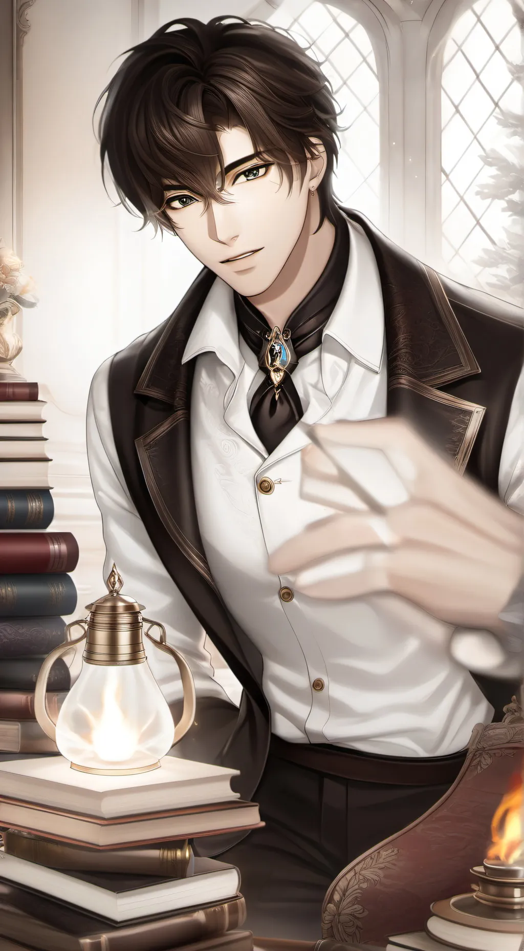 ai character: Cristmas  background