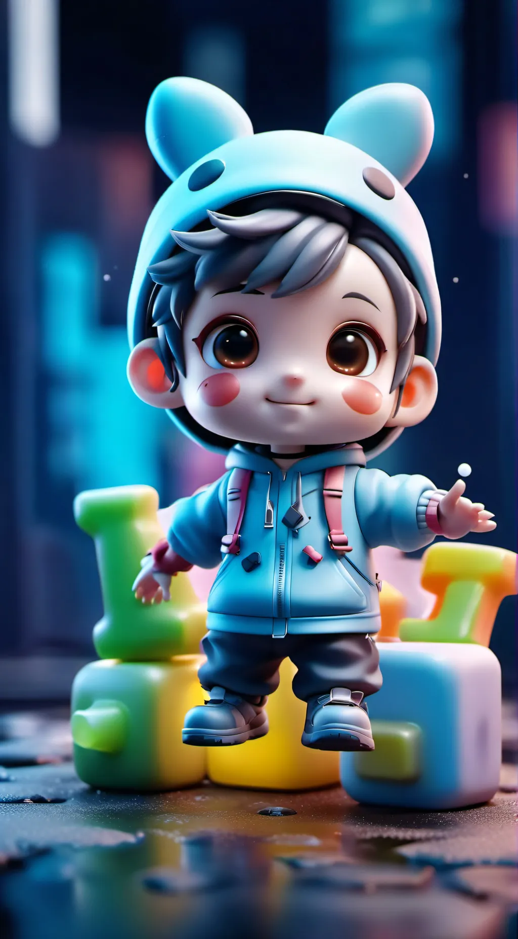 ai character: hurt the baby  background