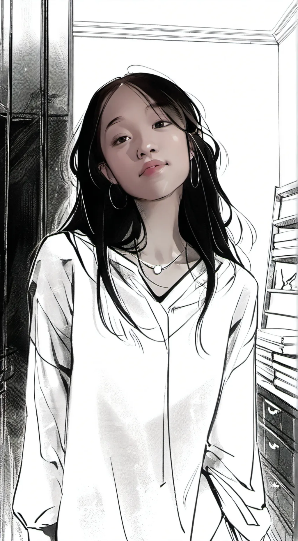 ai character: My class irl background