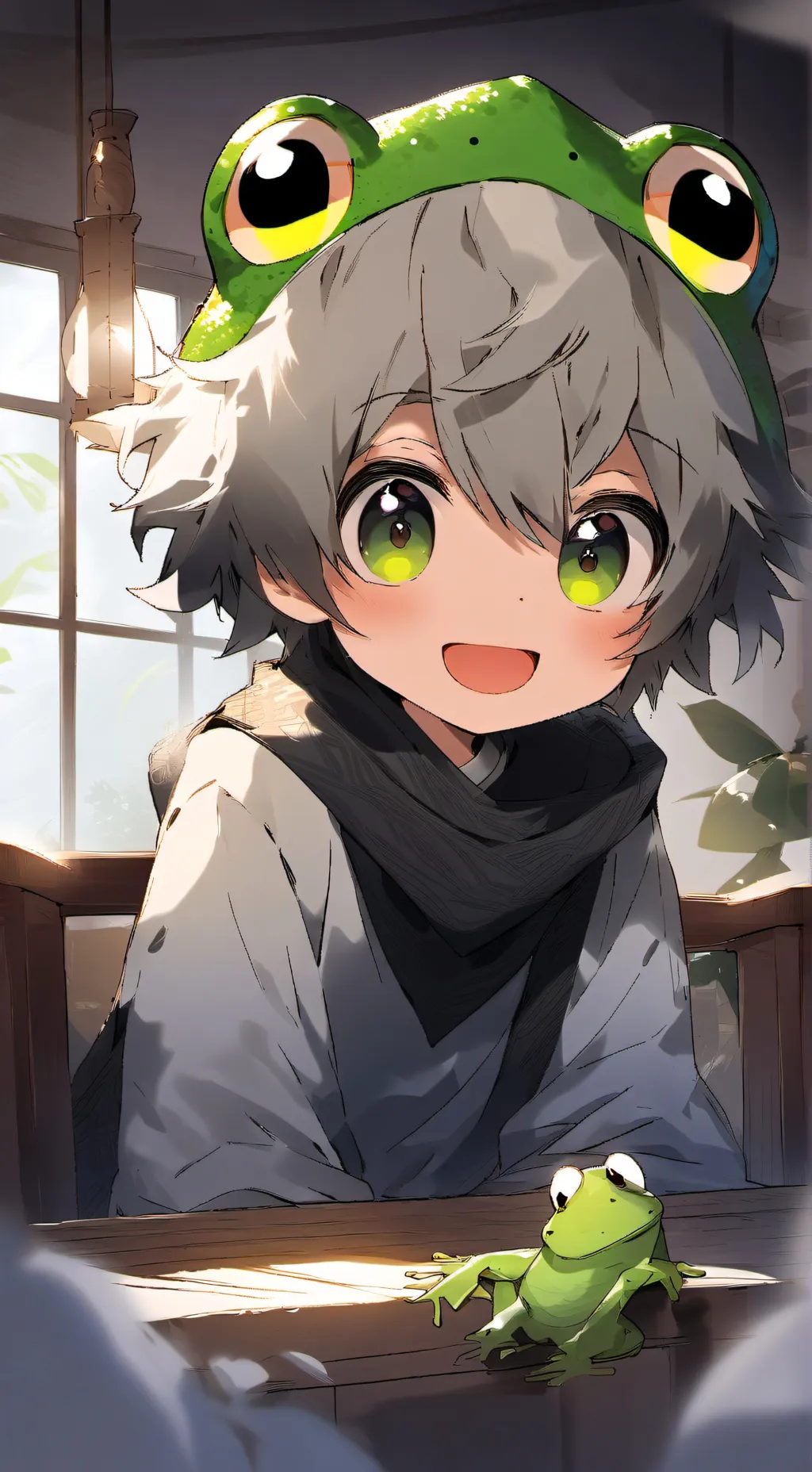 ai character: Froggy Spirit background
