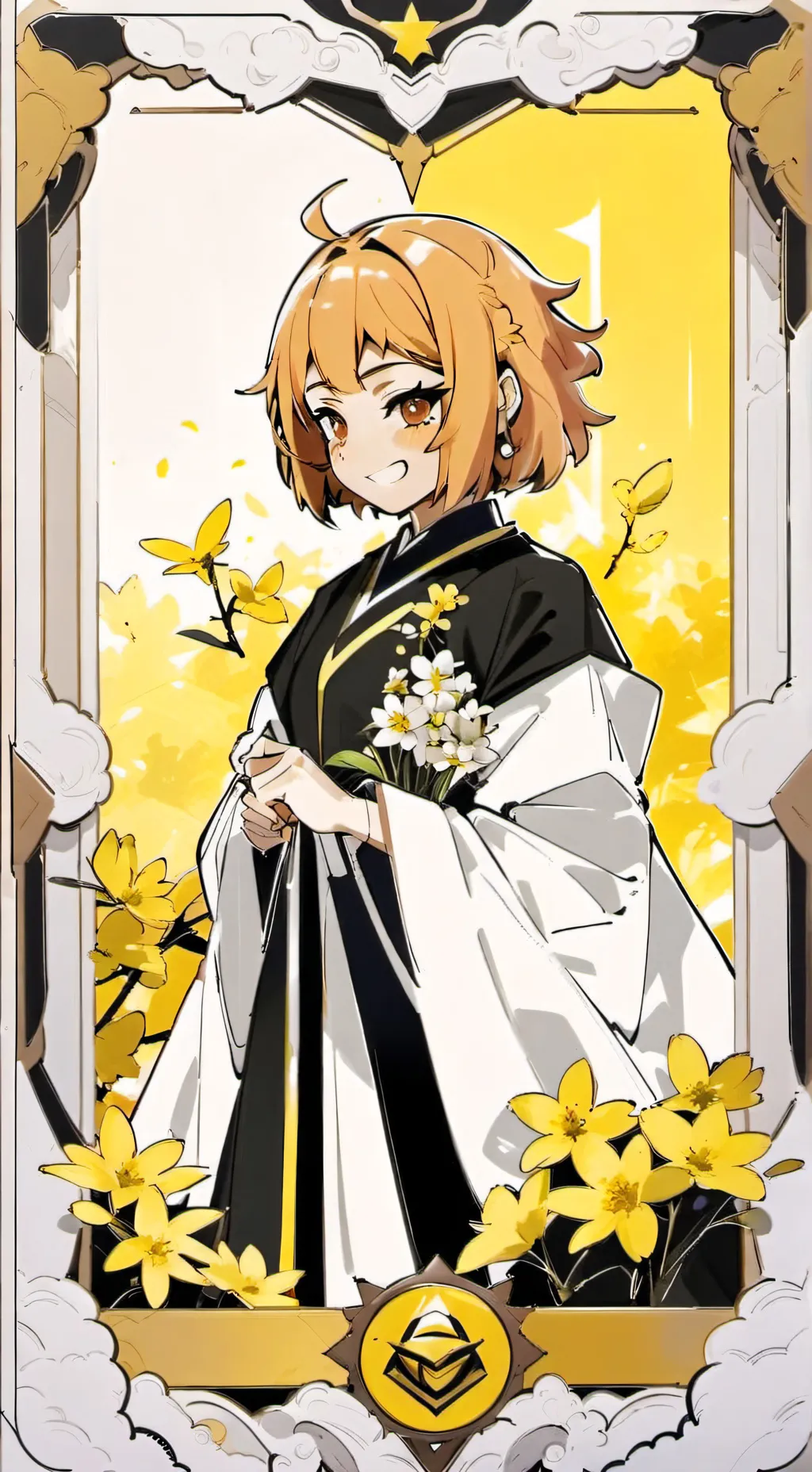 ai character: ≽^• ˕ • ྀི≼toga!?^ background