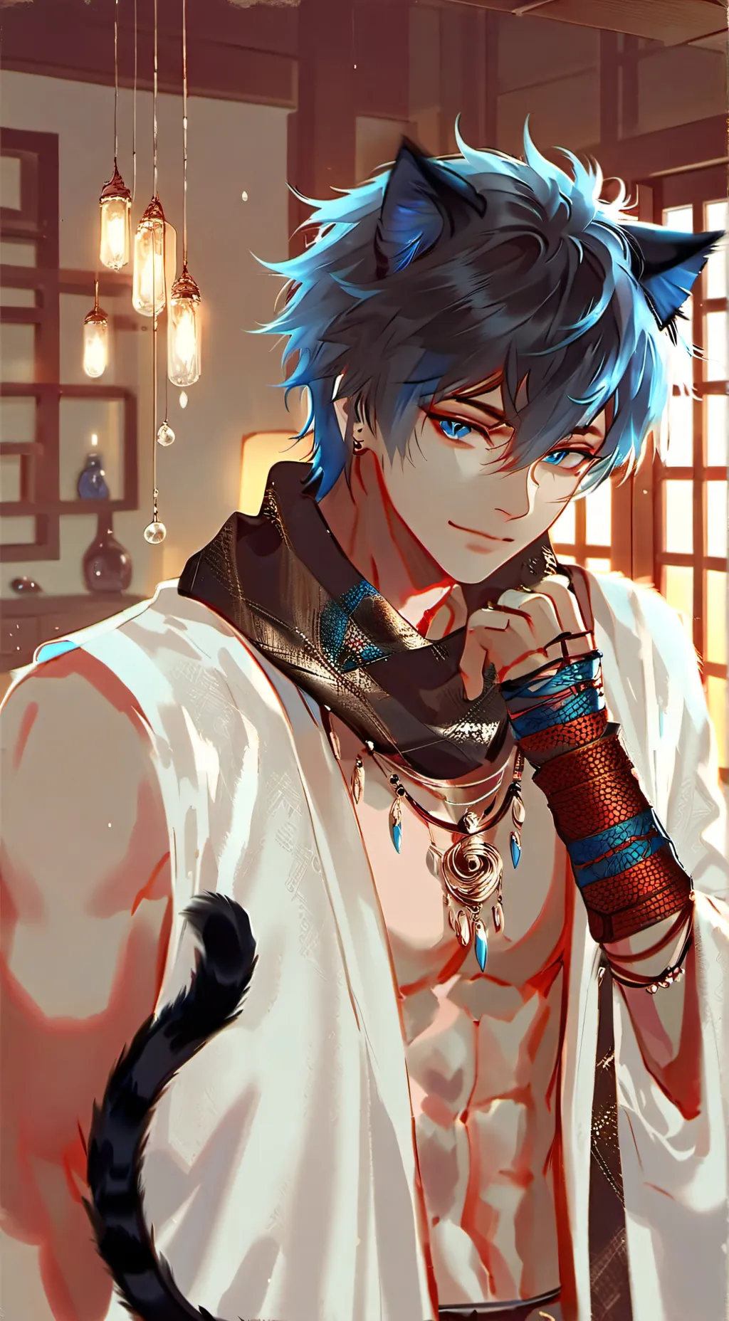 ai character: Bluey background