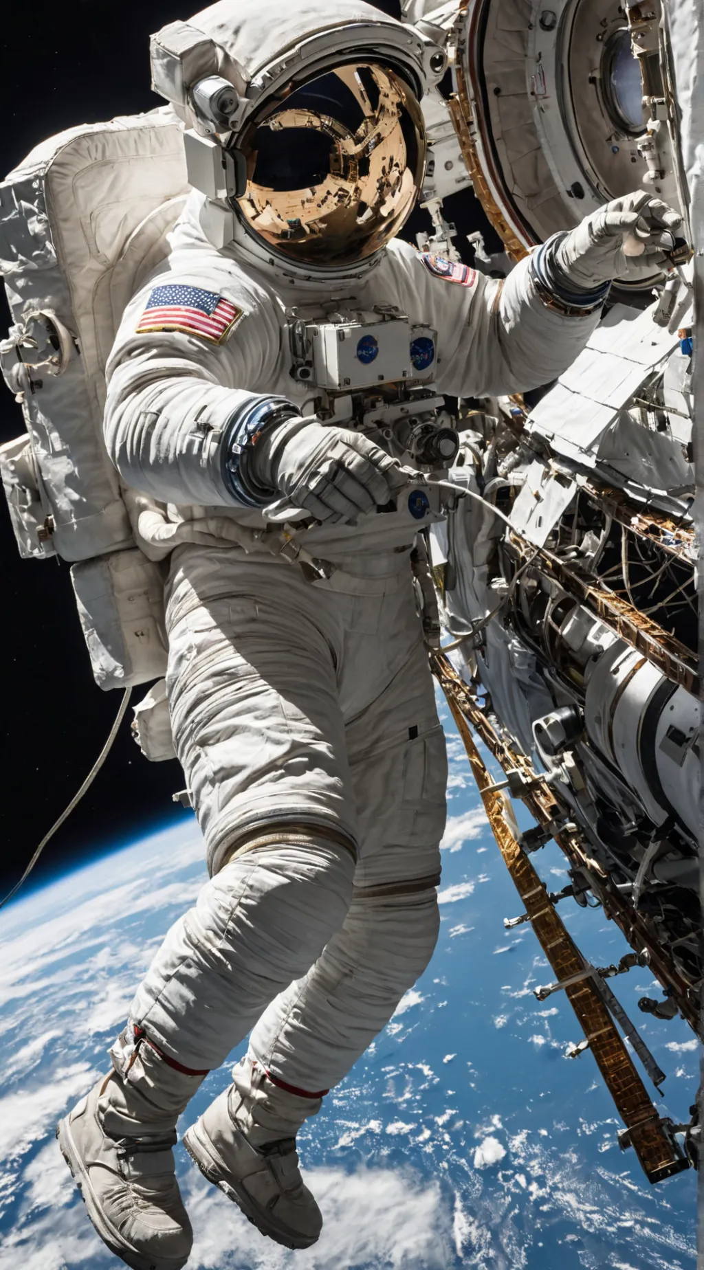ai character: In The ISS background