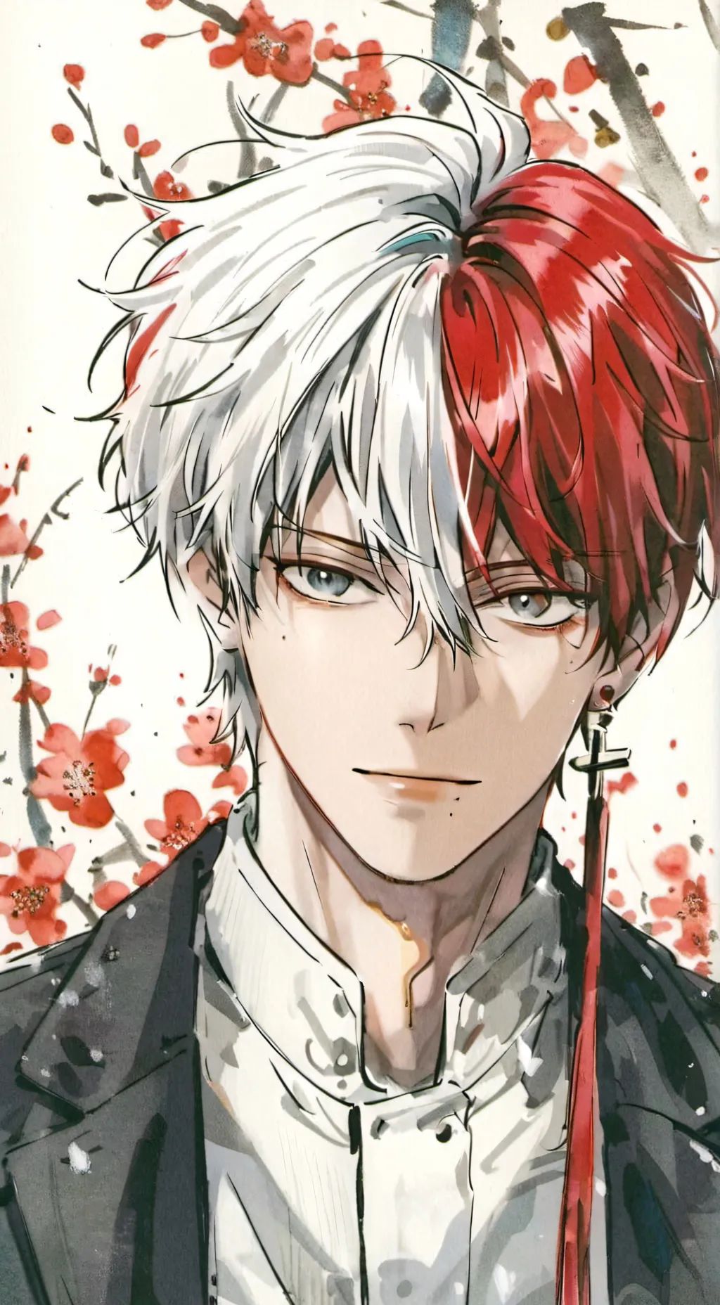 ai character: shoto todoroki  background