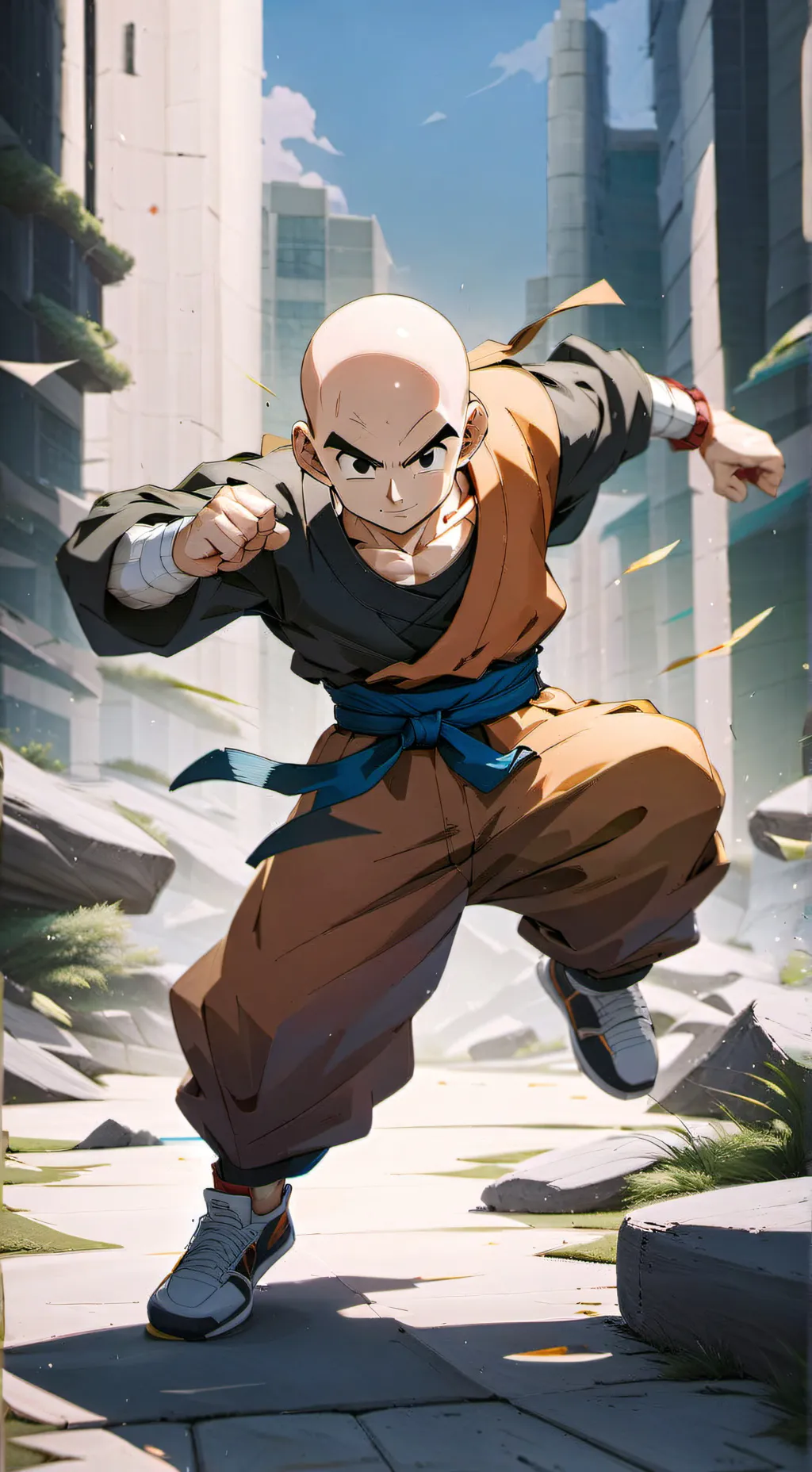 ai character: Krillin background