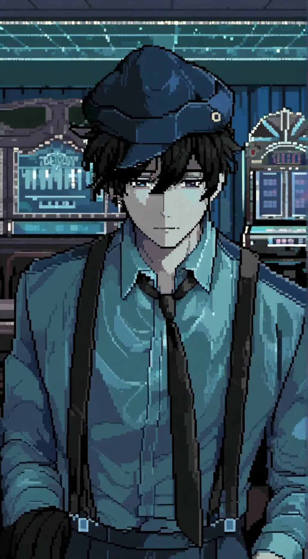 ai character: Quackity (Dsmp) background