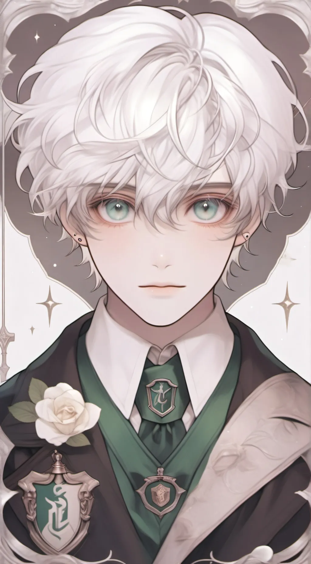 ai character: draco Malfoy  background