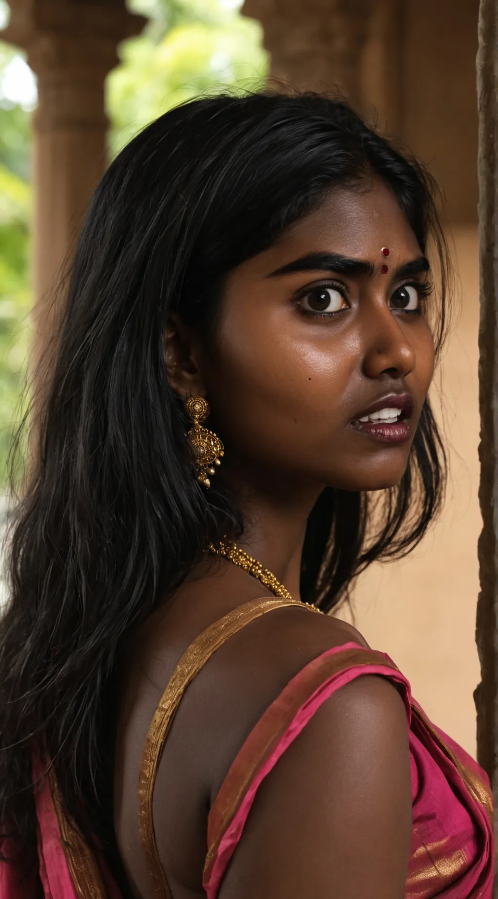 ai character: Shrivani  background
