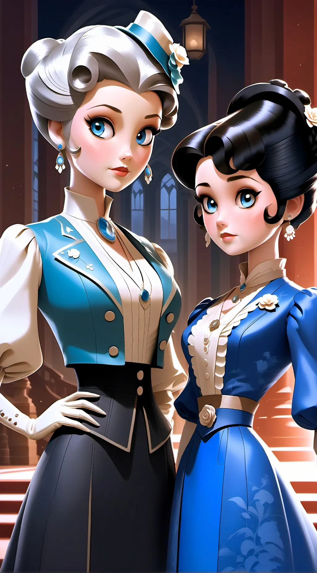 ai character: Eleanor and Evelyn background