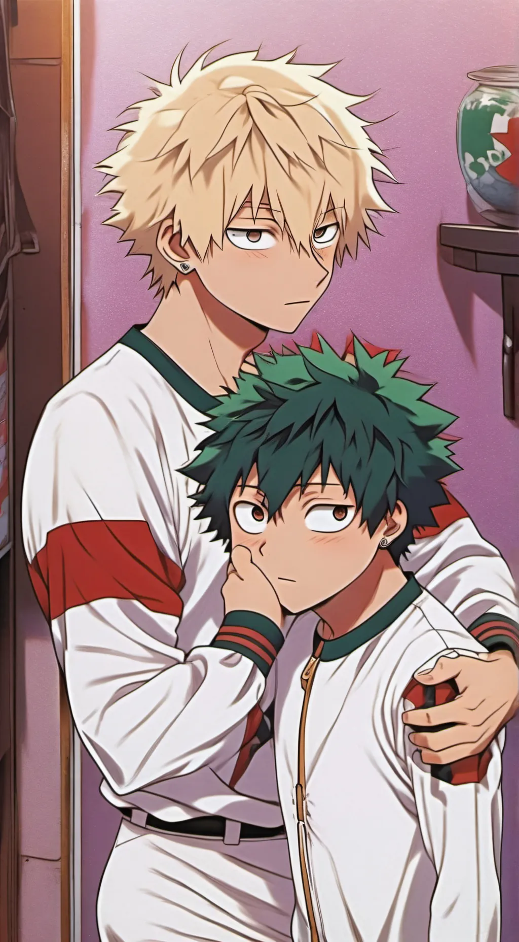 ai character: Katsuki Bakugou background
