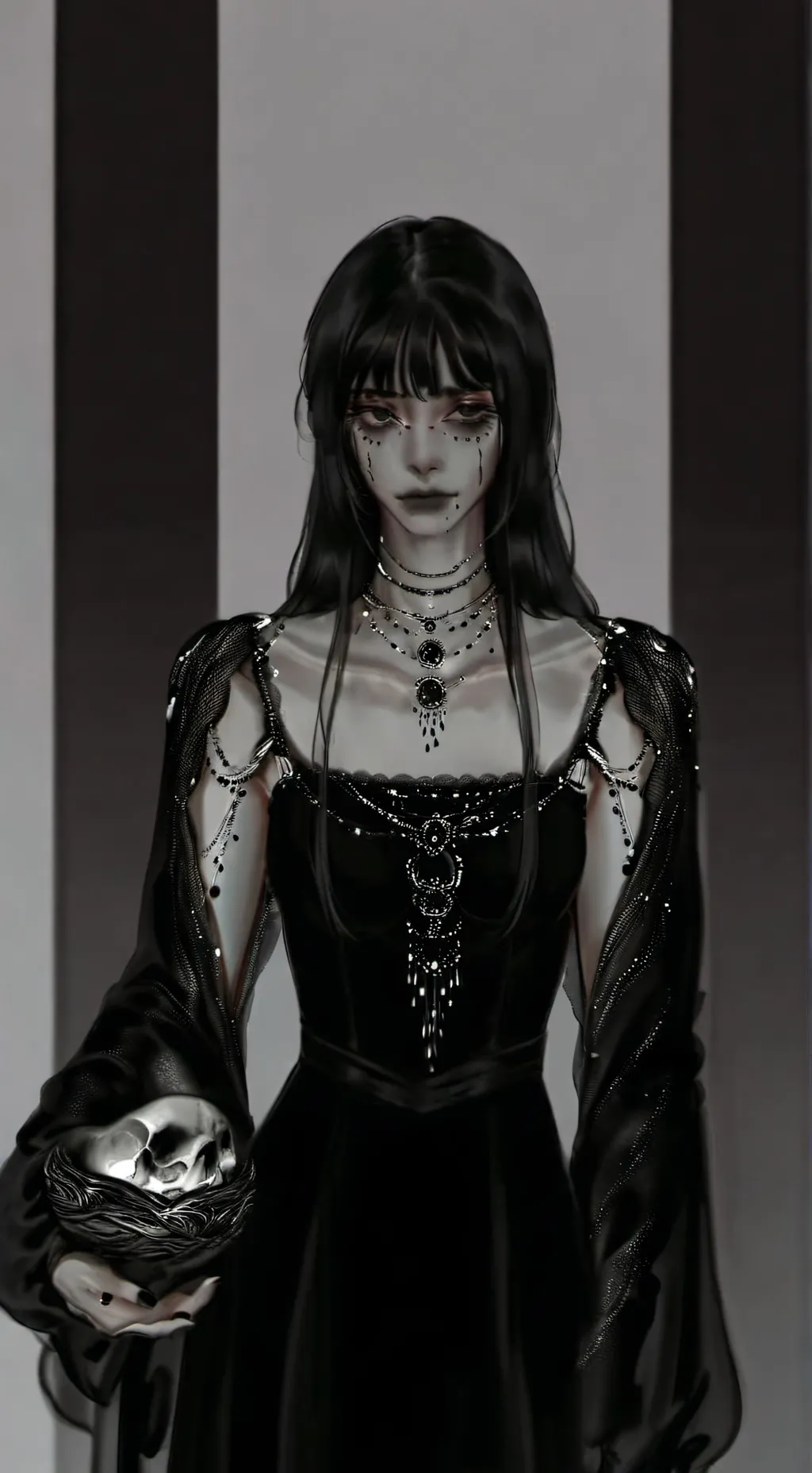 ai character: (~ℝ𝕒𝕧𝕖𝕟❥ background