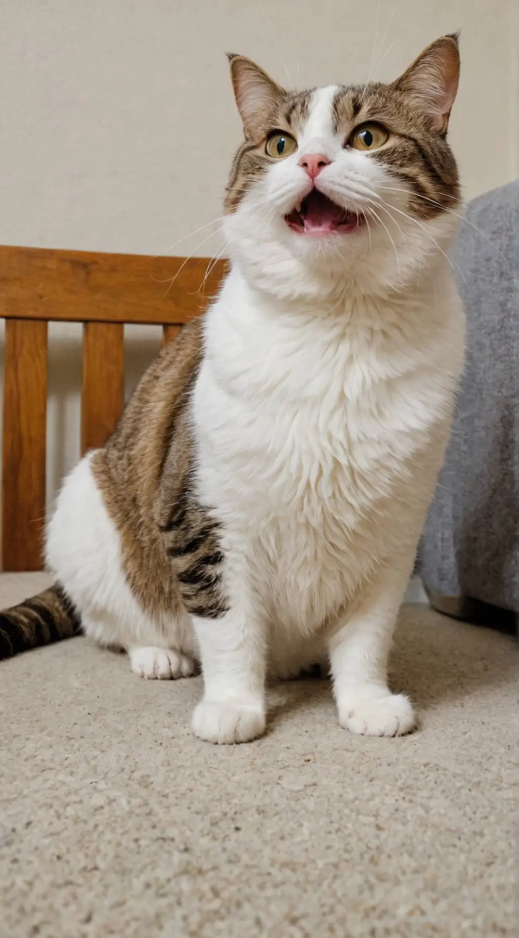 ai character: Wide Cat background