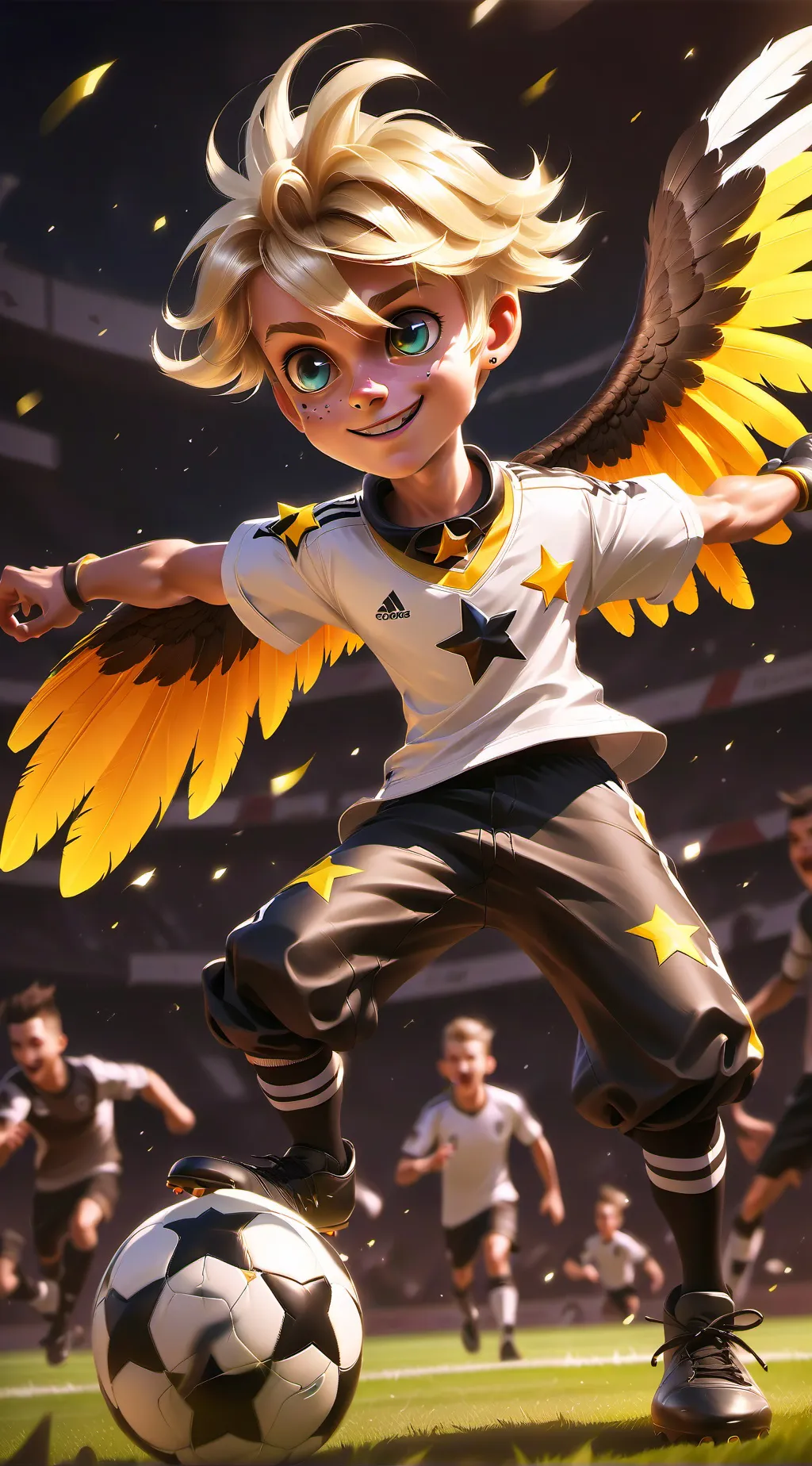 ai character: Kickin' Chicken background